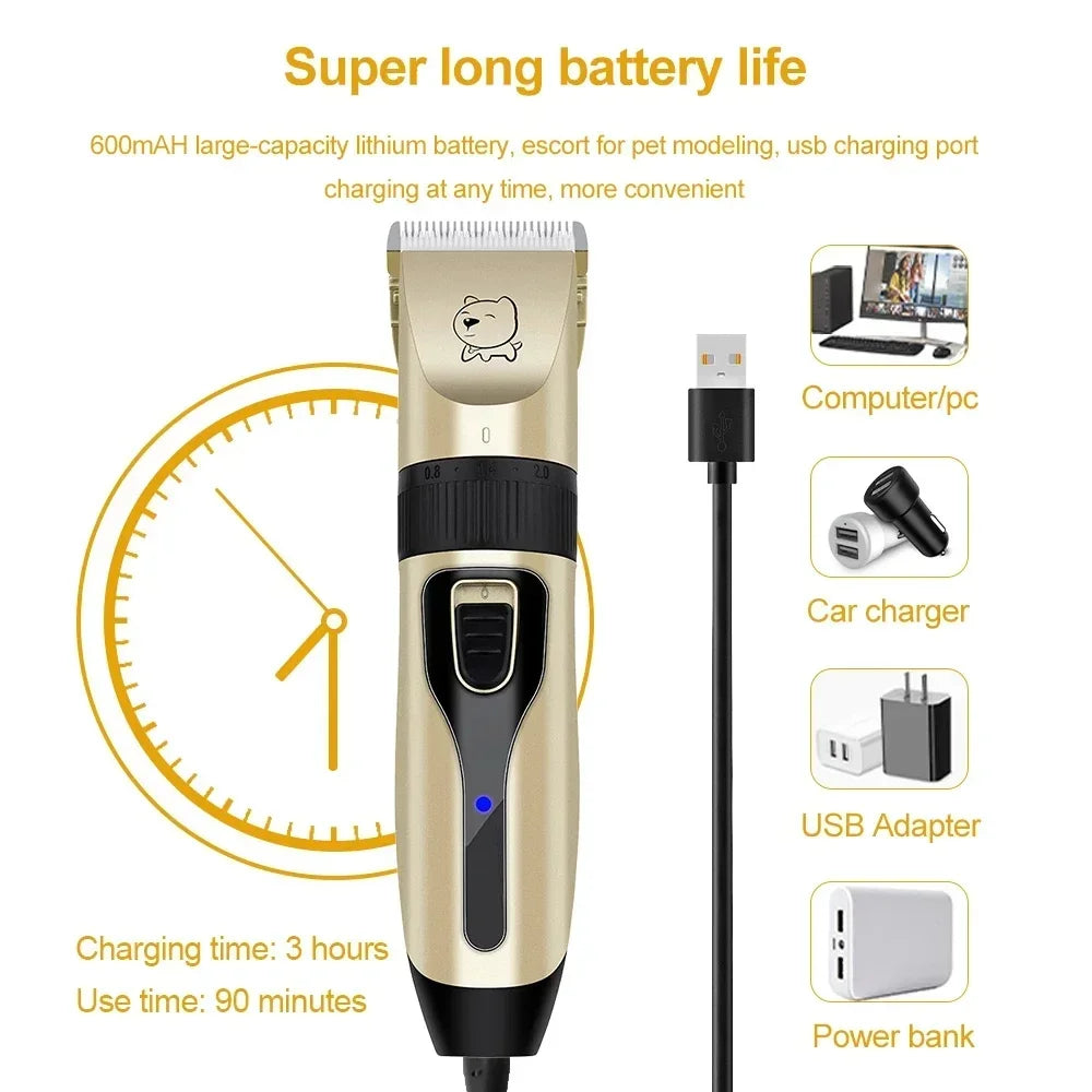 USB Rechargeable Dog & Cat Hair Trimmer